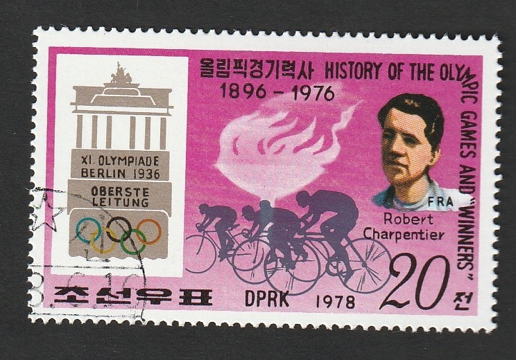 1501 H - Robert Charpentier, ciclismo, Medalla de oro en las Olimpiadas de Berlin 1936
