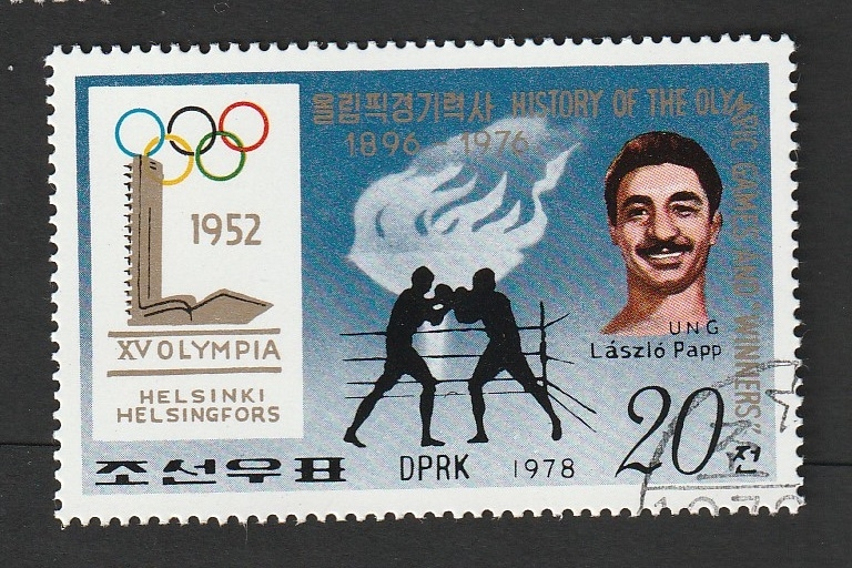 1501 K - László Papp, boxeo, Medalla de oro en las Olimpiadas de Helsinki 1952