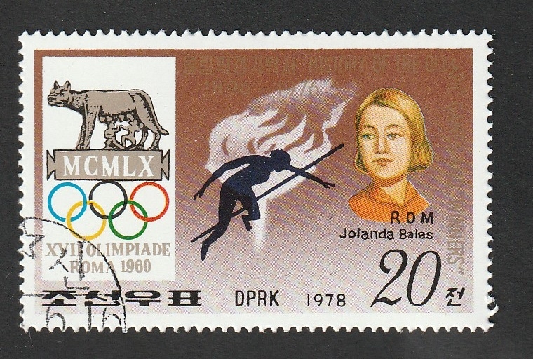 1501 M - Jolanda Balas, atletismo, Medalla de oro en las Olimpiadas de Roma 1960