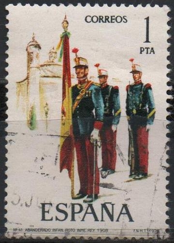 Abanderado d´Infanteria Regimiento Inmemorial dl Rey