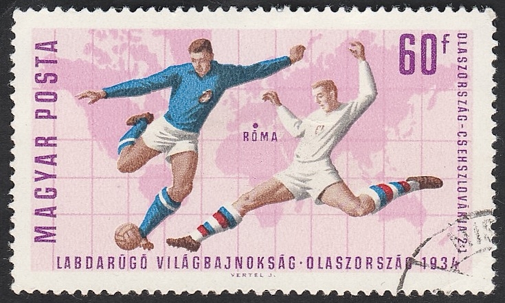 1834 - Campeonato mundial de fútbol en Londres, Roma 1934