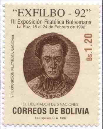 III Exposicion Filatelica Bolivariana '92