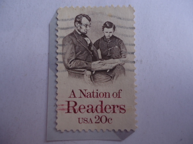 A National of Readers - Lincoln- Son Thomas (Tad) Lincoln (1853/71)-(Lincoln y su hijo Thomas (Tad)