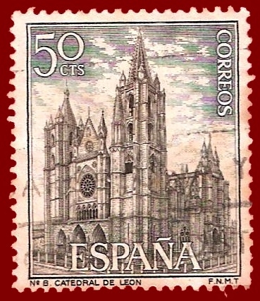 Edifil 1542 Catedral de León 0,50
