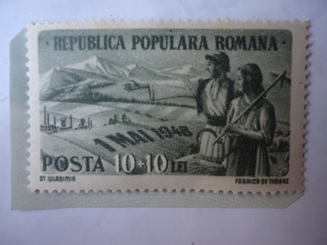 Granjeros- Campesinos Rumanos - Serie:Día del Trabajador- 1 de Mayo de 1948.