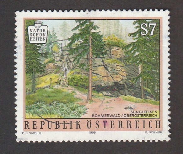Bosque de Bömerwald en rel este de Austria