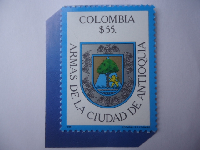 Escudo de Armas de la Ciudad de Antioquia . Escudo de Armas de Santa Fe de Antioquia.