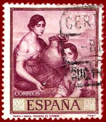 Edifil 1663 Marta y María (Romero de Torres) 2,50