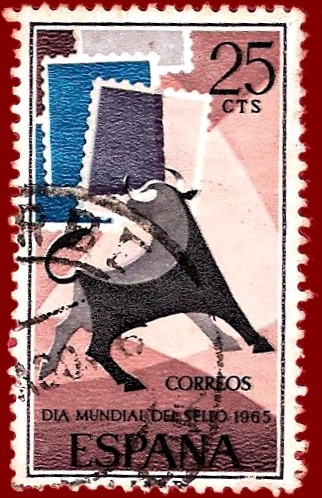 Edifil 1667 Día mundial del sello 1965 0,25