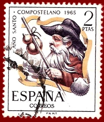 Edifil 1673 Año santo compostelano 1965 2