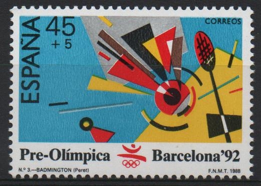 JUEGOS  PRE-OLÍMPICOS  BARCELONA  1992.  BADMINTÓN.