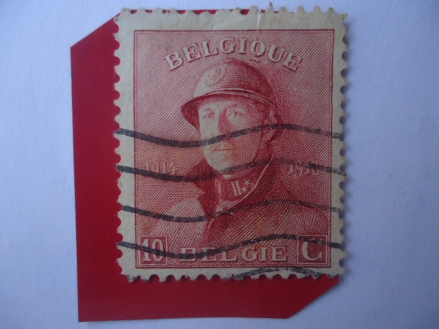 King Albert 1 (Con Casco) - Alemania- Bélgica - Batalla de Lieja -1914-1918