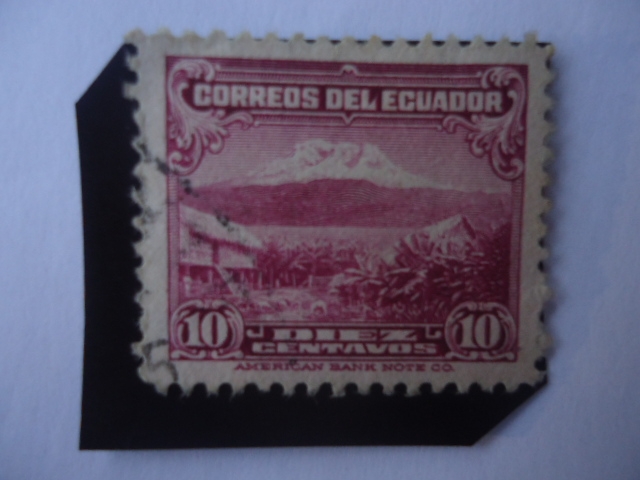 Chimborazo (Volcán) Montaña más alta del Ecuador-Serie:1934-1945-Paisaje Urbano