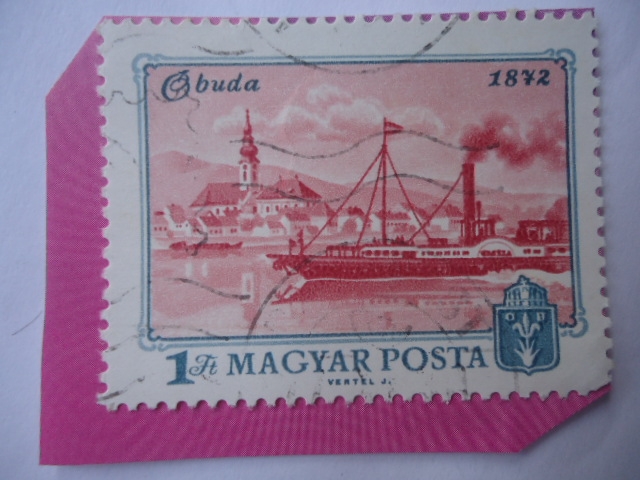 Vista de la Ciudad Histórica de Óbuda -1872 - Centenario de Budapest,1872-1972.
