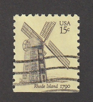Molino de aspas de 1790 en Rhode Island