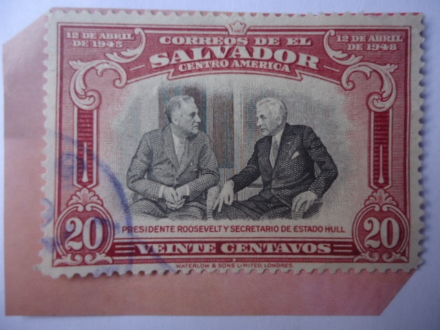 Presidente Roosevelt y Secretario de Estado Cordell Hull - 3er. Centenario de la Muerte de Roosevelt