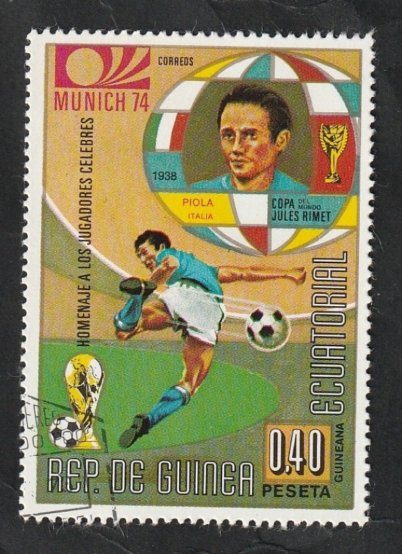 39 - Mundial de fútbol Munich 74, Piola de Italia