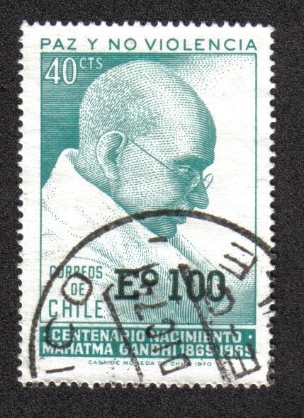 100 cumpleaños de Mahatma Gandhi (1869-1948)