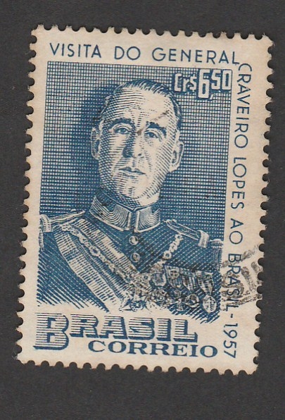 Visita del general Craveiro Lopes a Brasil
