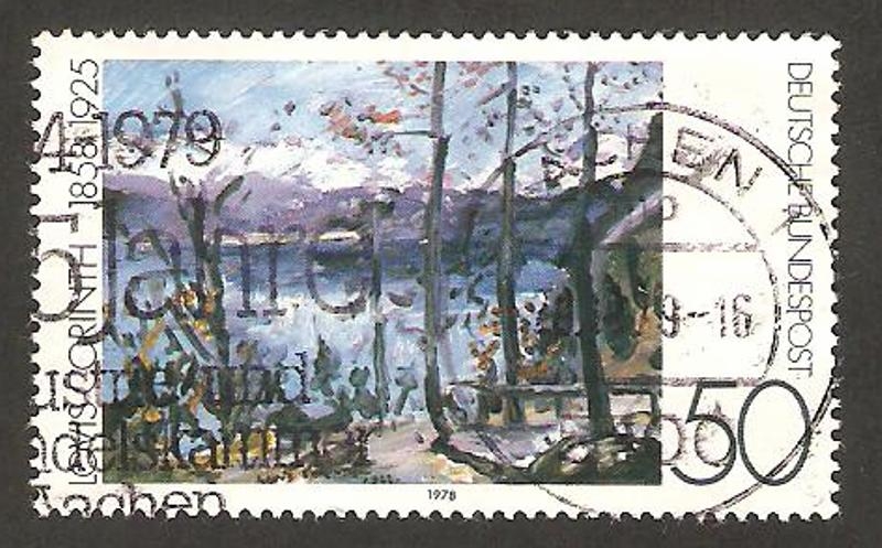 837 - Impresionismo alemán, Parque y lago Walchen, de Lovis Corinth