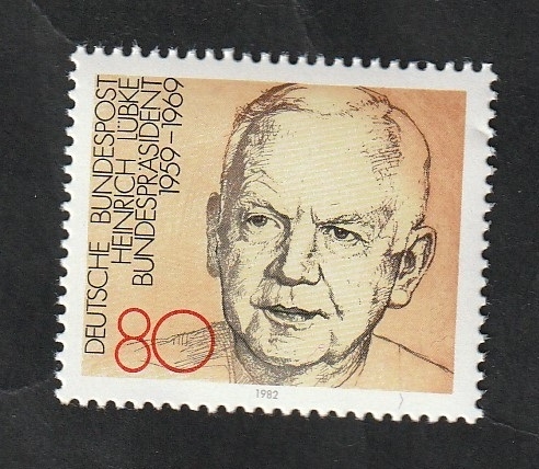 989 - Heinrich Lübke, Presidente de la República Federal de Alemania 