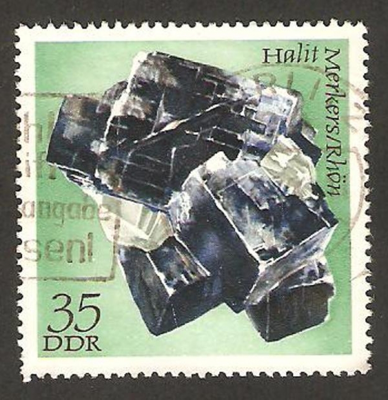 1431 - Minerales de la R.D.A., halite de merkers