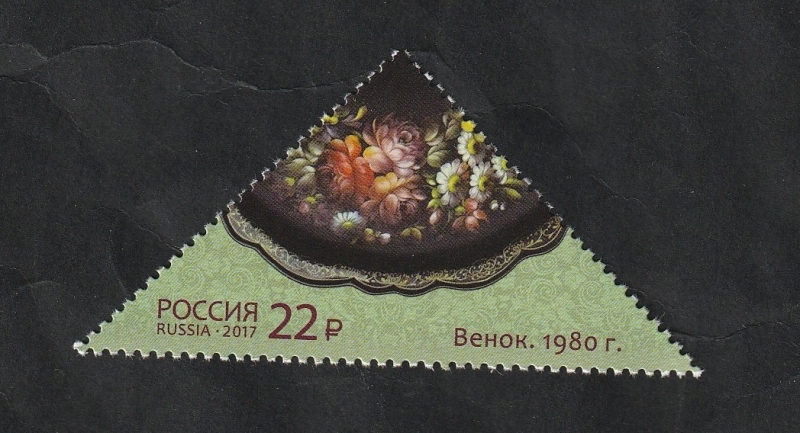 7865 - Arte tradicional, pintura de Zhostovo