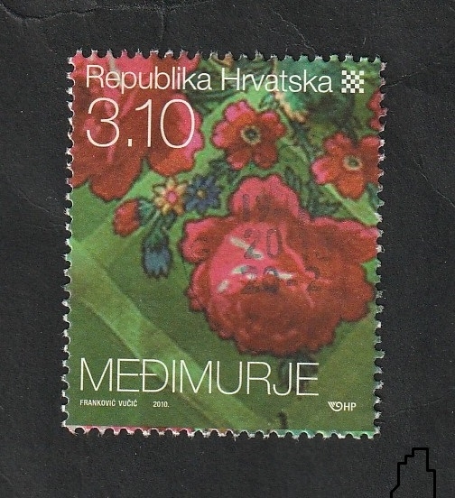 875 - Artesanía, motivo floral de Medimurje