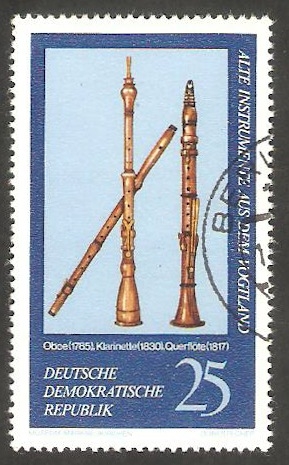 1902 - Instrumento musical de Vogtland, clarineta, flauta