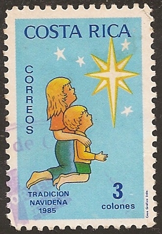 1985, Navidad, Niños mirando a las estrellas