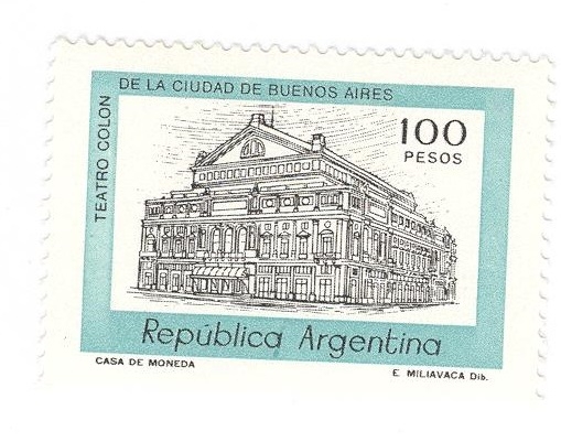 Teatro Colón en la ciudad de Buenos Aires