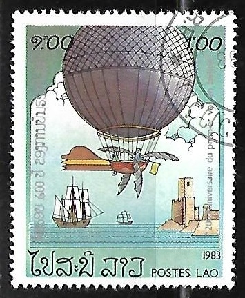 200 años de la aviacion -Air Balloon with Wings