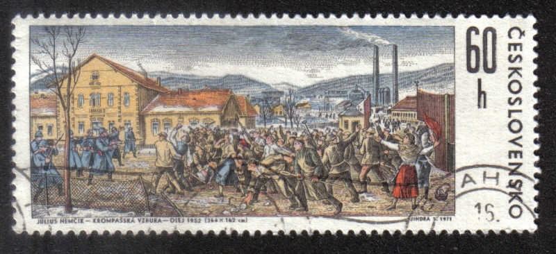 La revuelta de los trabajadores en Krompachy, por Julius Nemcik