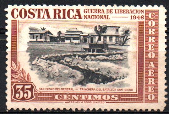 GUERRA  DE  LIBERACIÓN  NACIONAL  1948.  SAN  ISIDRO  DEL  GENERAL,  TRINCHERA  DEL  BATALLÓN  SAN  