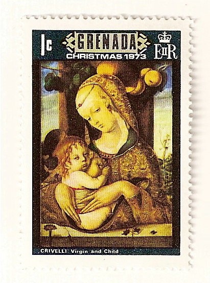Navidad 1973. Virgen con el niño, Carlo Crivelli.