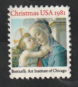 1359 - Navidad, La Virgen y el Niño, de Botticelli