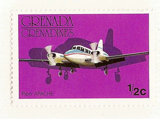 Grenada Grenadinas. Avioneta Piper Apache