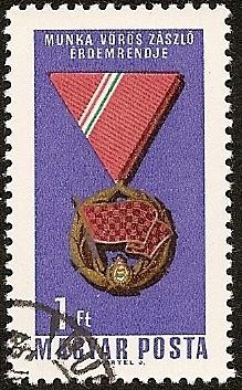 Medalla mérito al trabajo - orden bandera roja