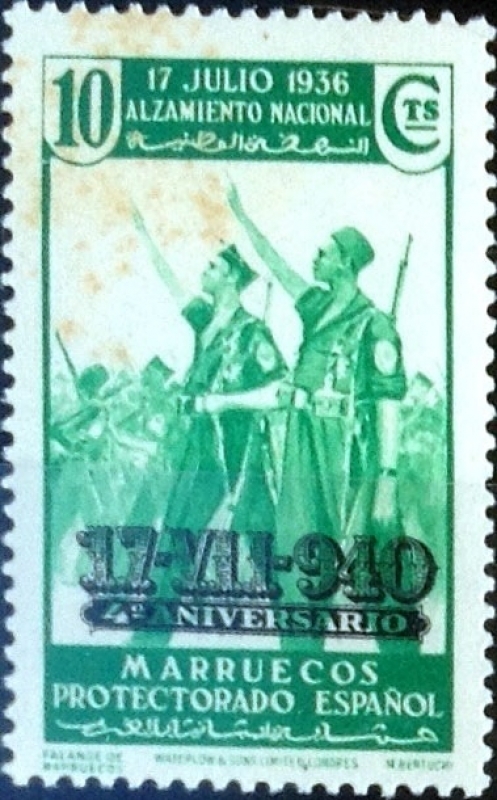 Marruecos protectorado español - 220 - IV Anivº del Alzamiento Nacional, Falange de Marruecos