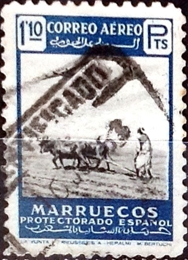 Marruecos protectorado español - 371 - La yunta