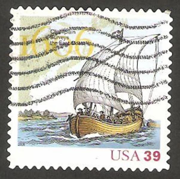 3827 - 400 Anivº de la expedición marítima de Samuel de Champlain, explorador francés