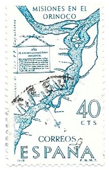 Mapas:misiones en el Orinoco