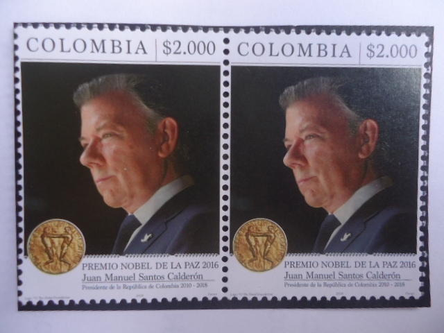 Premio Nobel de la Paz 2016 - Juan Manuel Santos Calderón-Presidente de Colombia 2010/18