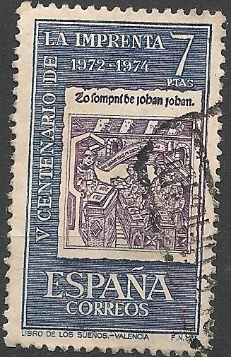 V Centenario de la Imprenta. ED 2165