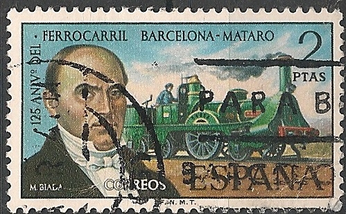 125 Aniversario del Ferrocarril Barcelona-Mataro. ED 2173