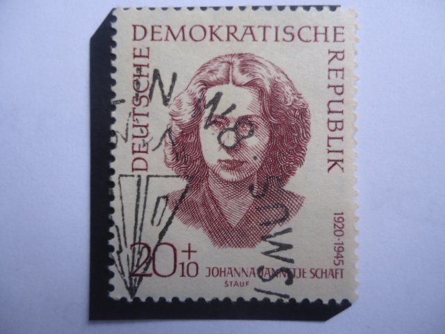 Johanna Jannetje Schaft (1920-1945) Alemania República Democrática (DDR) 