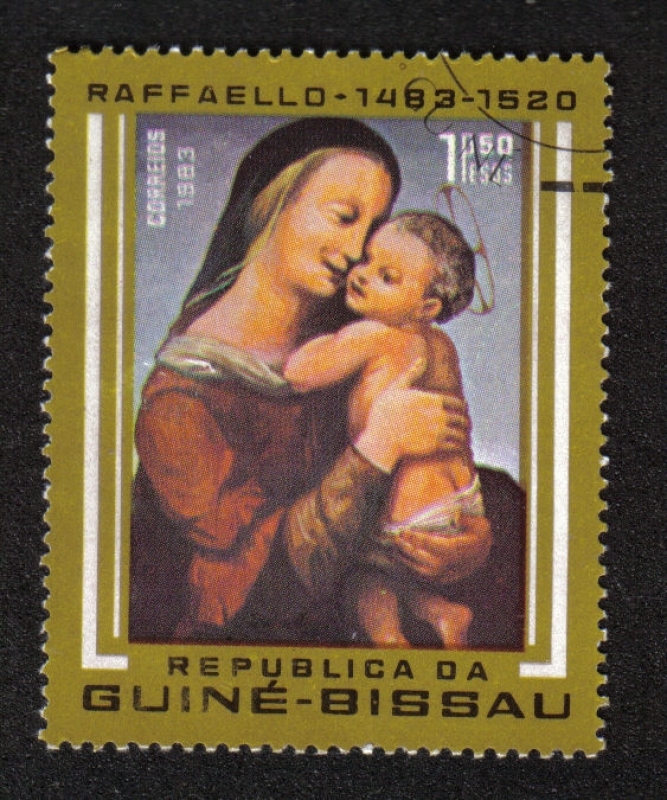 500 aniversario del nacimiento de Rafael, Madonna y niño