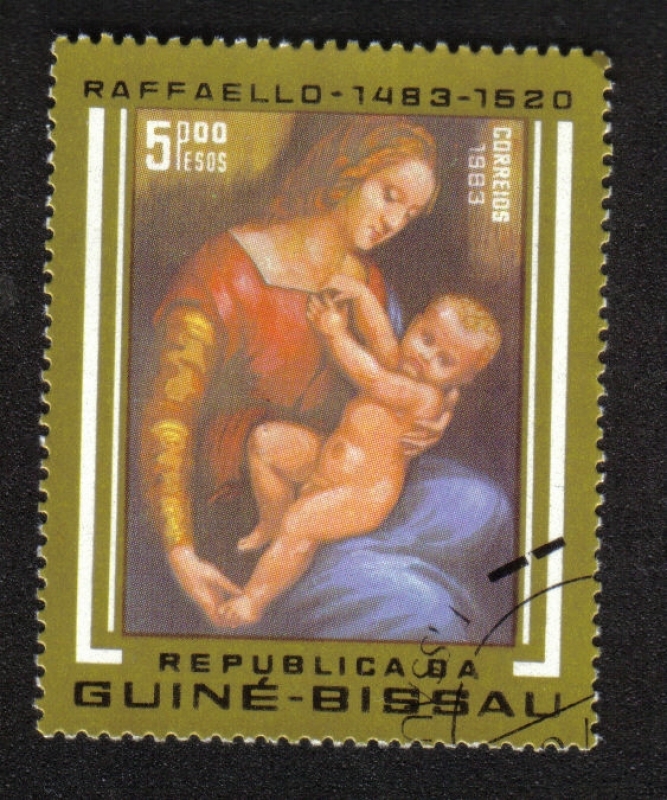 500 aniversario del nacimiento de Raffaello, Madonna y el niño