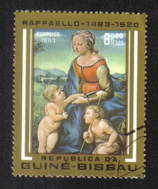 500 aniversario del nacimiento de Raffaello, La Virgen y el Niño con San Juan Bautista