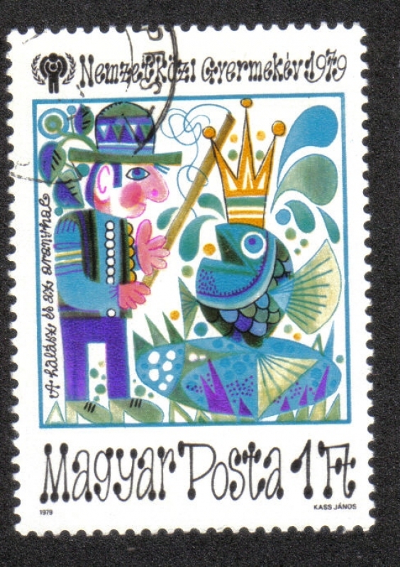 Año Internacional del Niño, 1979, El pescador y el pez de colores.